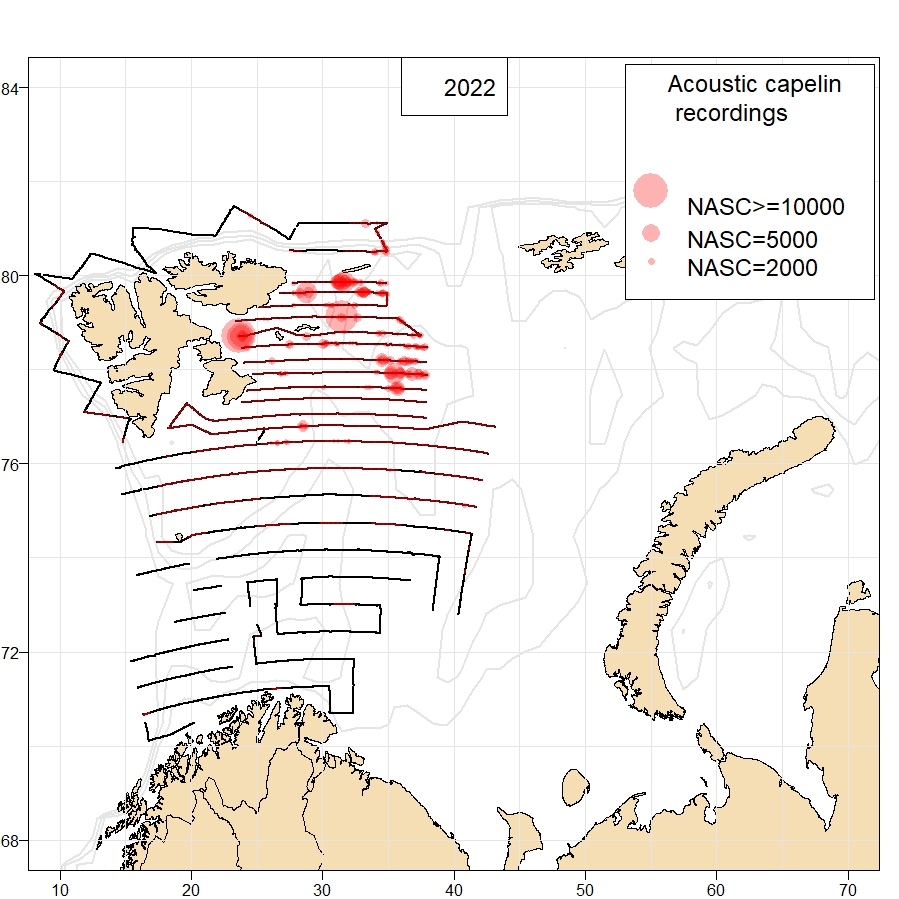 Kart som visar at den norske sona vart godt dekka, og denne dekninga danna dermed utgangspunkt for rådet. 