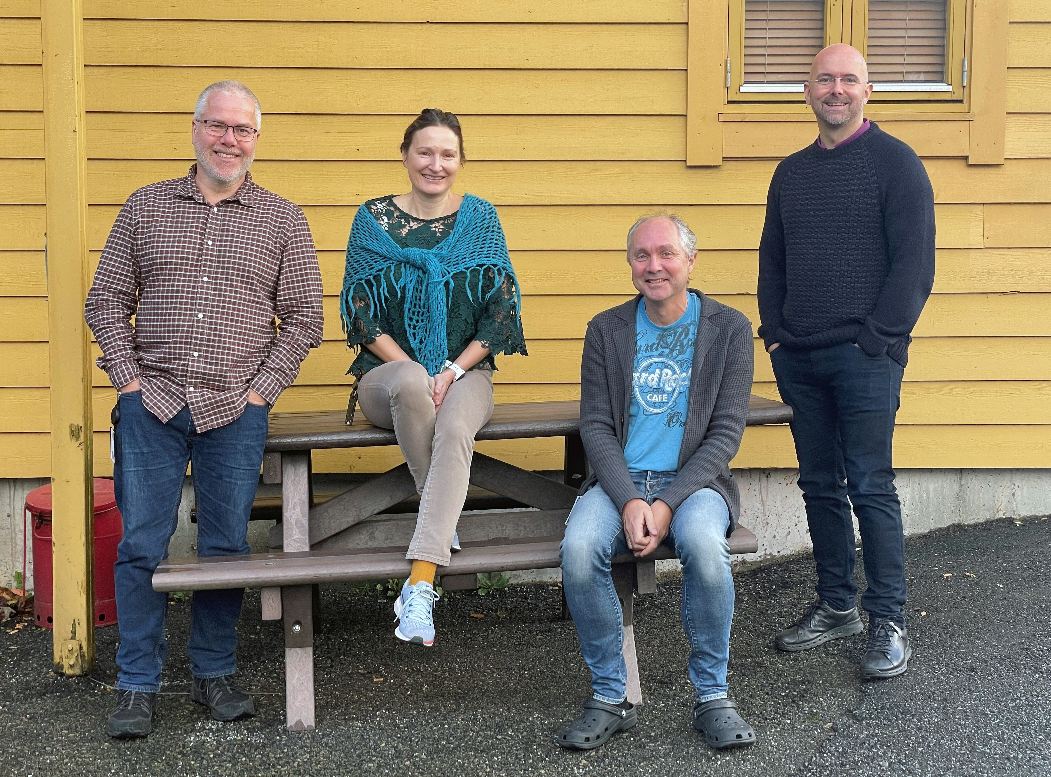 Fire av prosjektlederne ved HI som er med.