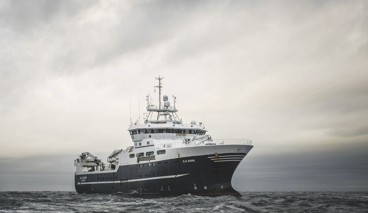 
Et forskingsfartøy til sjøs