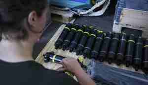 sylindere på rekke og rad