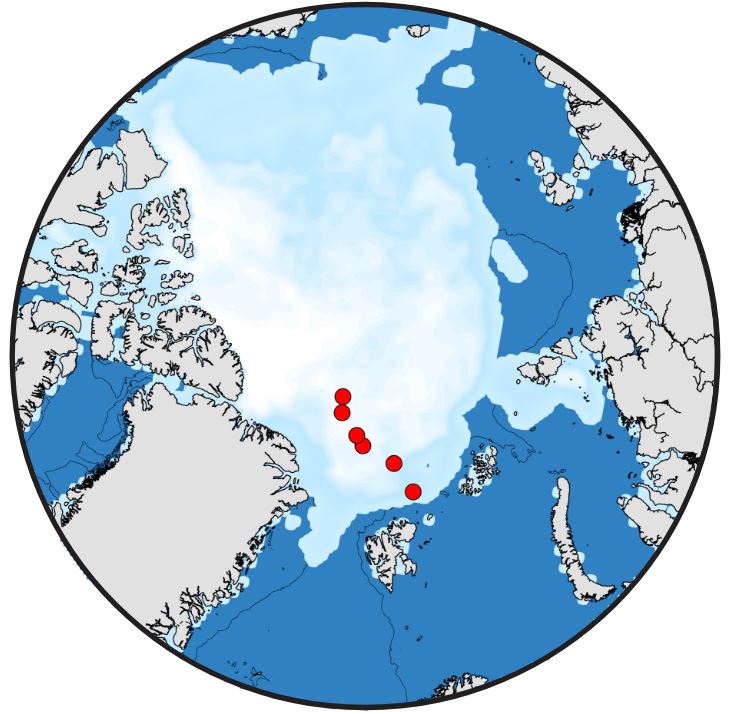 kart over trålstasjoner 