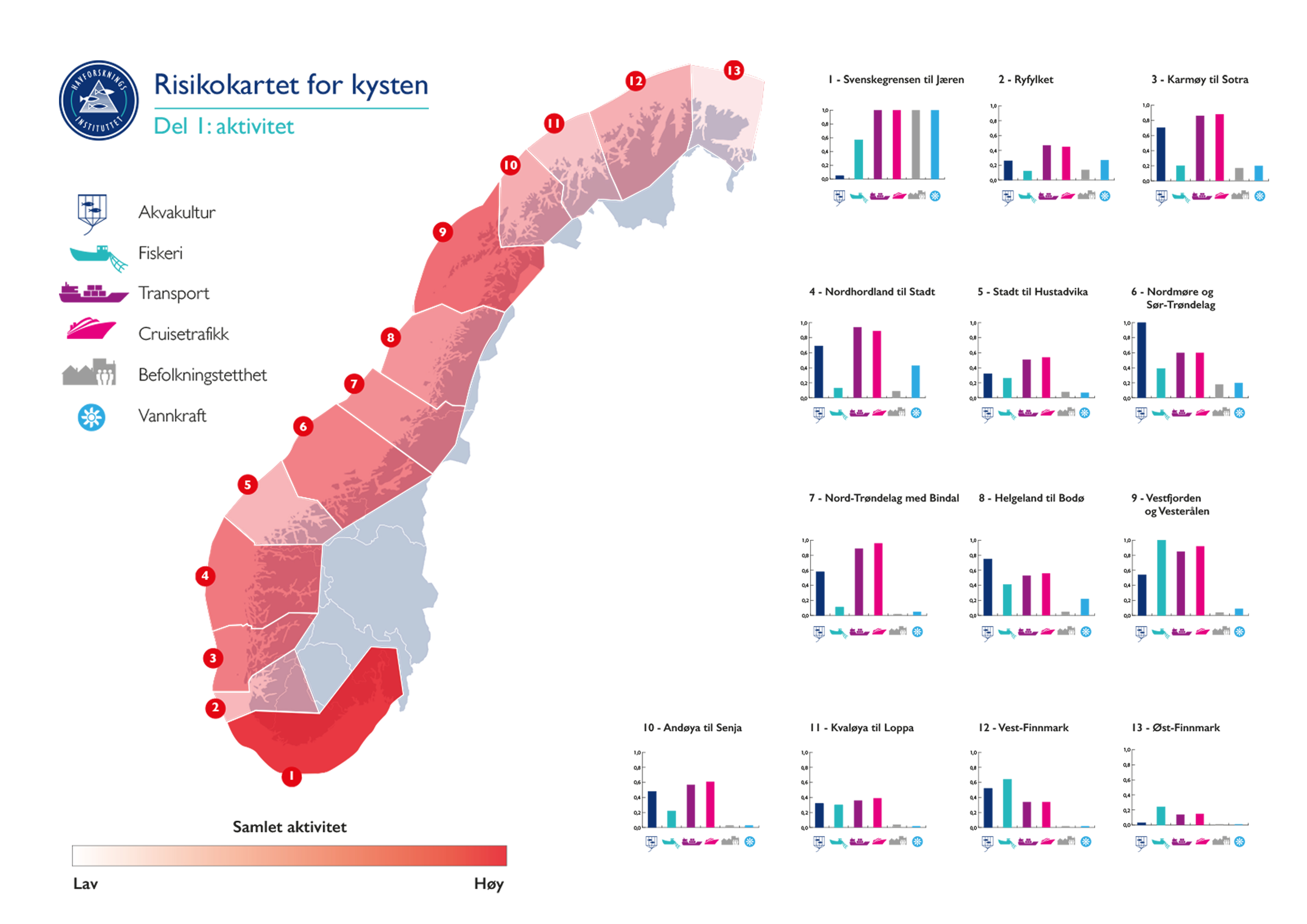 Førsteversjonen av risikokartet