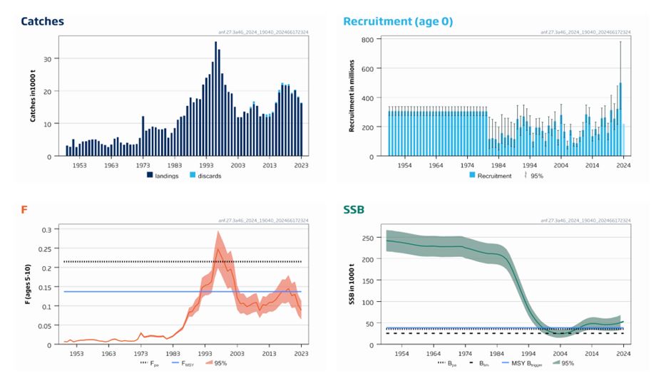 Figur som viser standardplott for breiflabb 2025