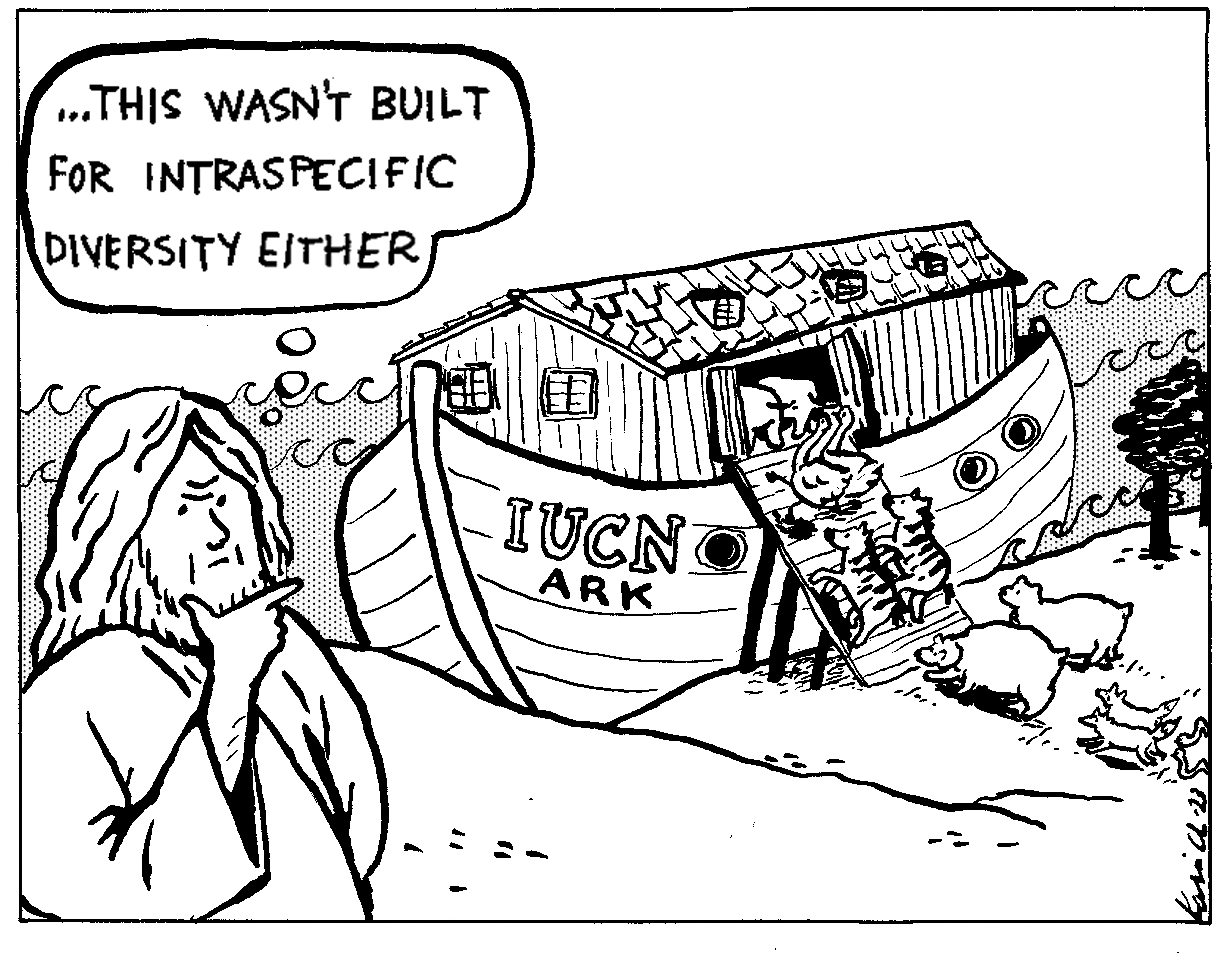 mann foran båt med to og to dyr som går om bord