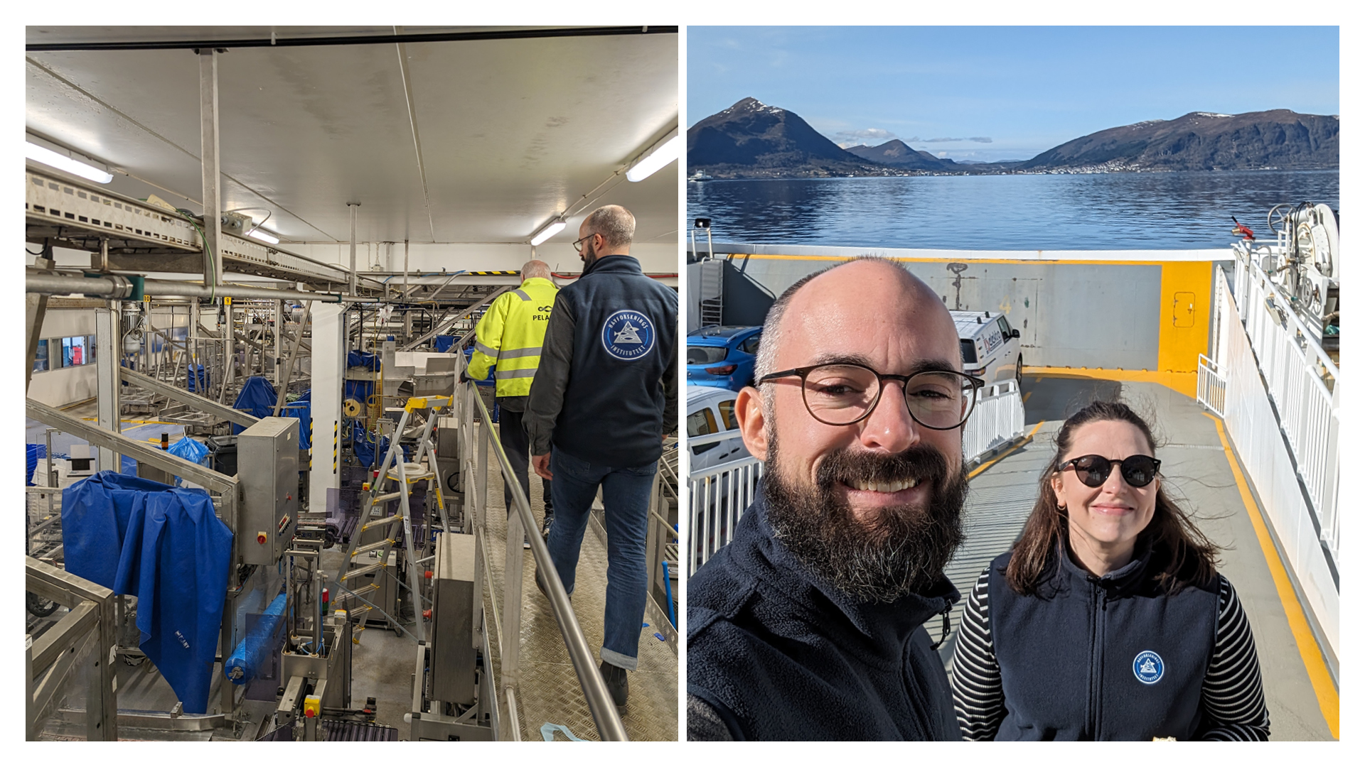 marinbiologer på besøk hos mottak