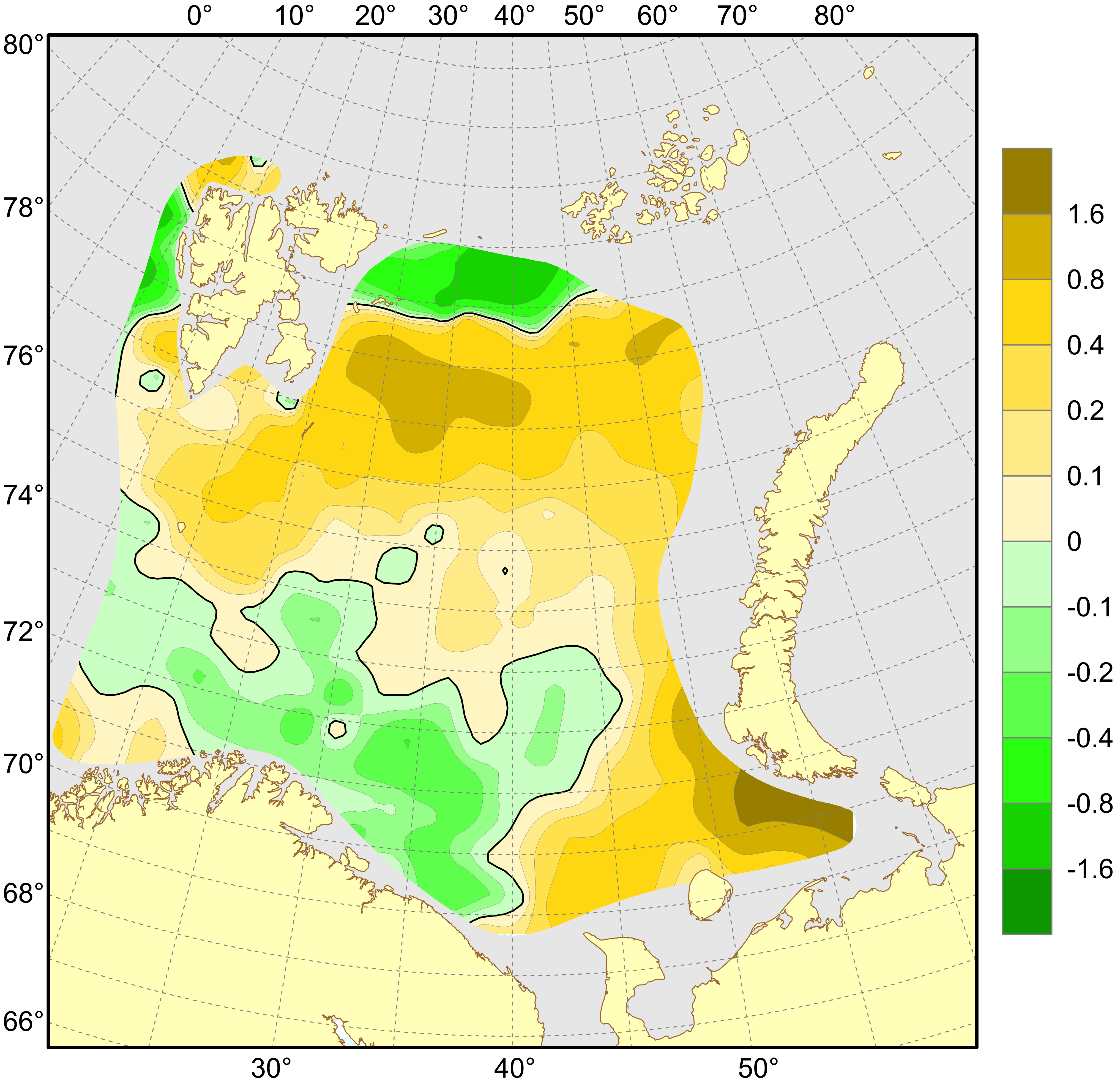 Figure 4.1.1.11. Surface salinity anomalies, August–September 2023.