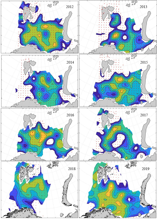 Overview capelin 2012-2019
