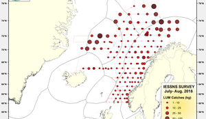IESSNS LUM Catches (kg)  July August 2018 cr
