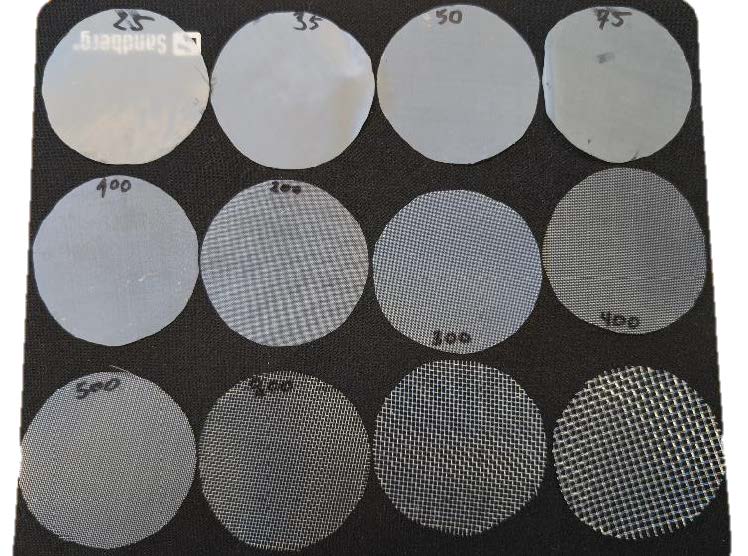 Forskjellige maskevidder