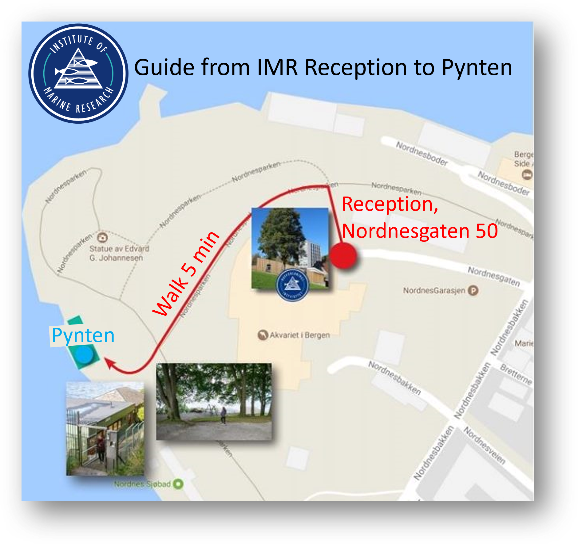 map showing how to find meetingroom Pynten