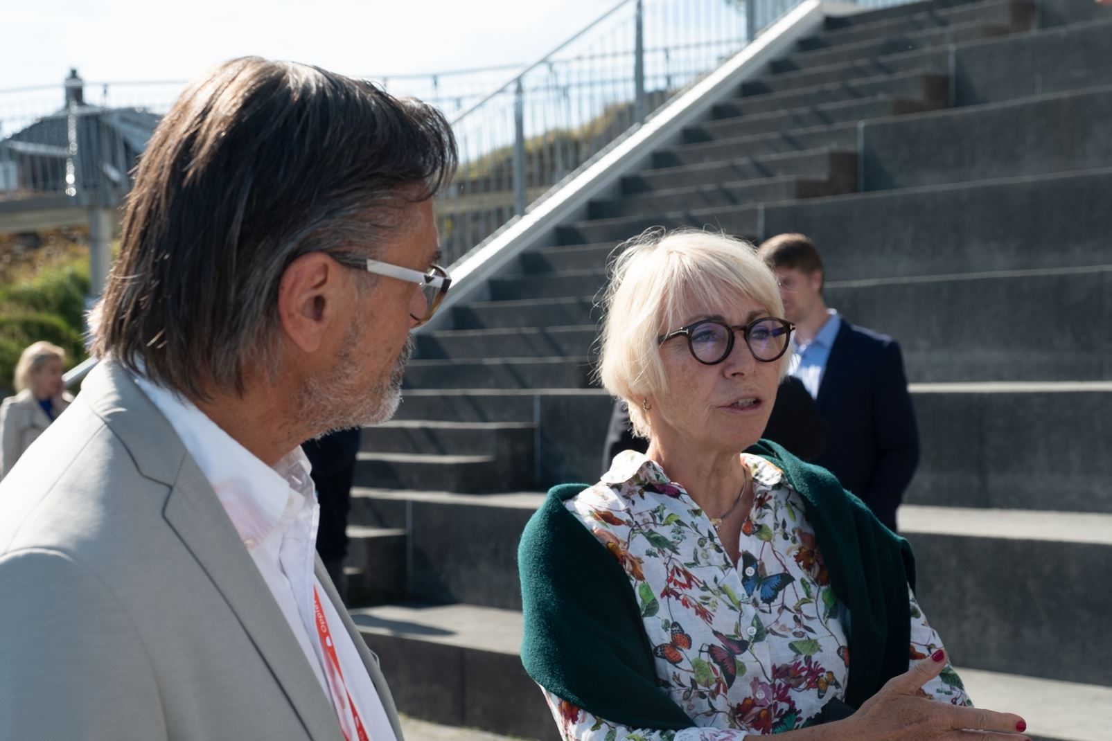 Sissel Rogne i samtale med Rangvald Nærø