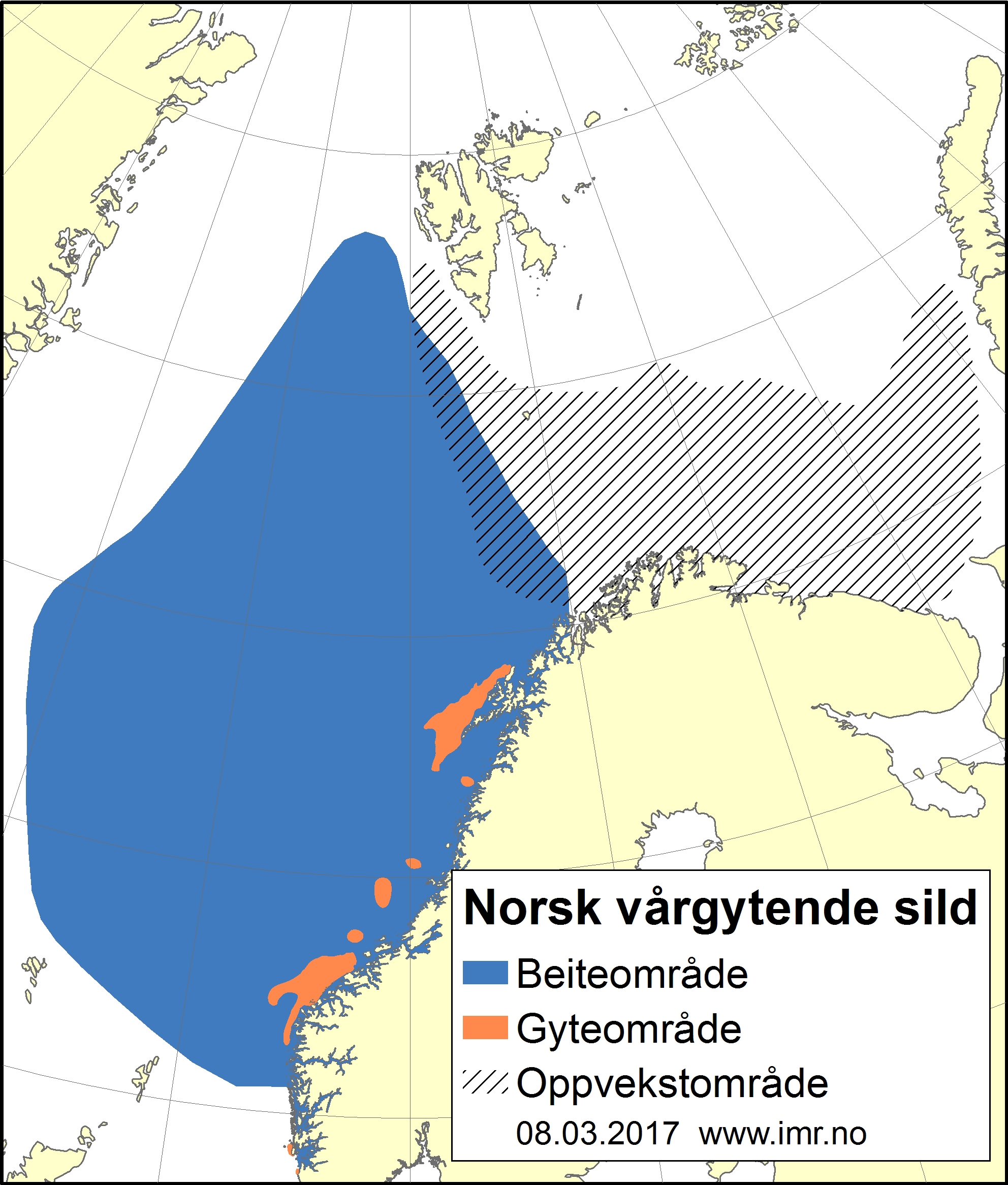 kart som viser Nord-atlanteren 